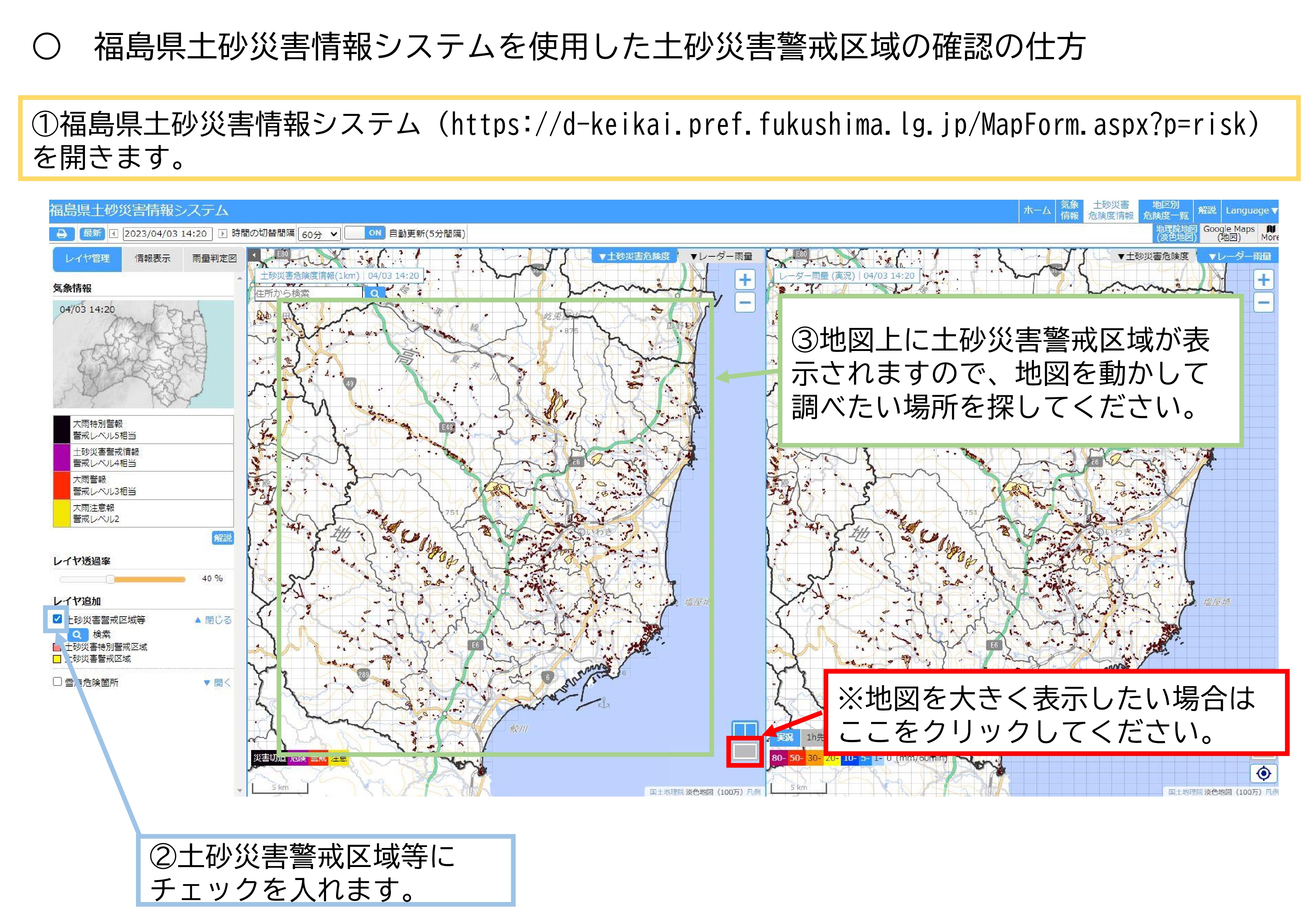 システムの使い方