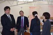 化学療法室視察の様子