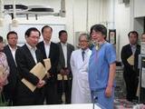 浜田復興副大臣救命センター視察の様子