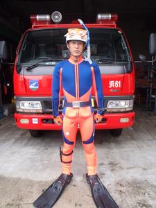 潜水活動時の服装（正面）