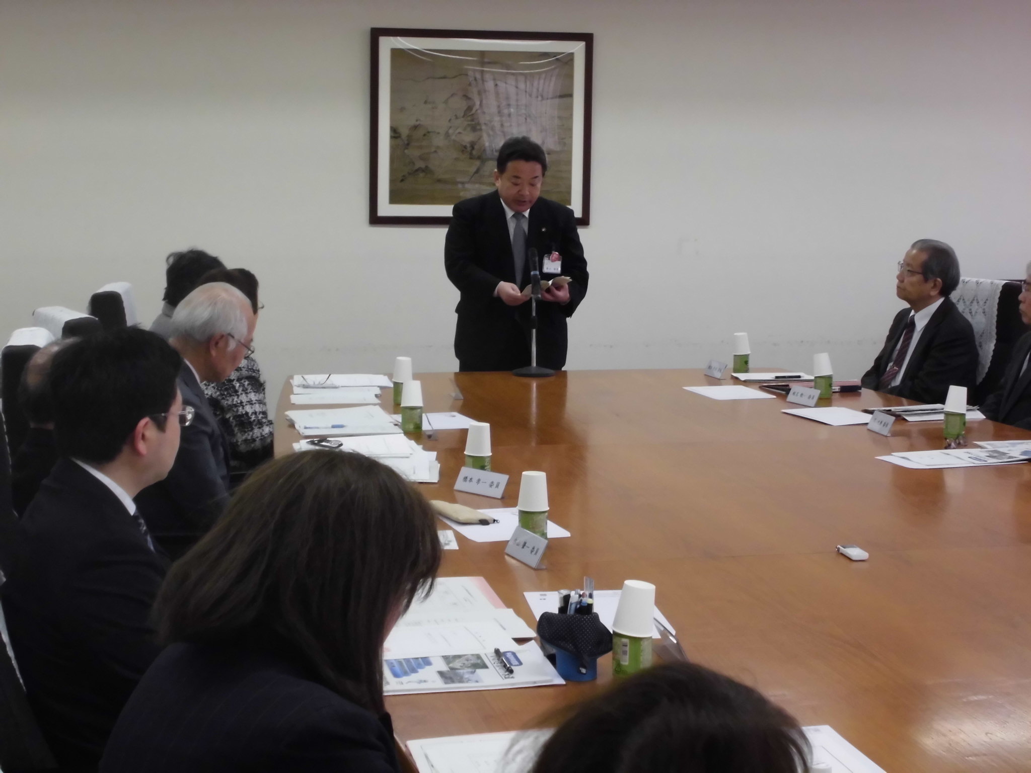 市長あいさつの様子