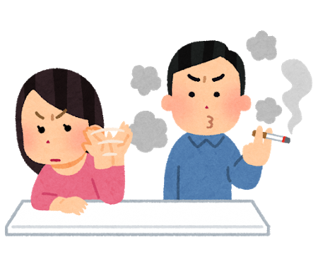 受動喫煙　イラスト