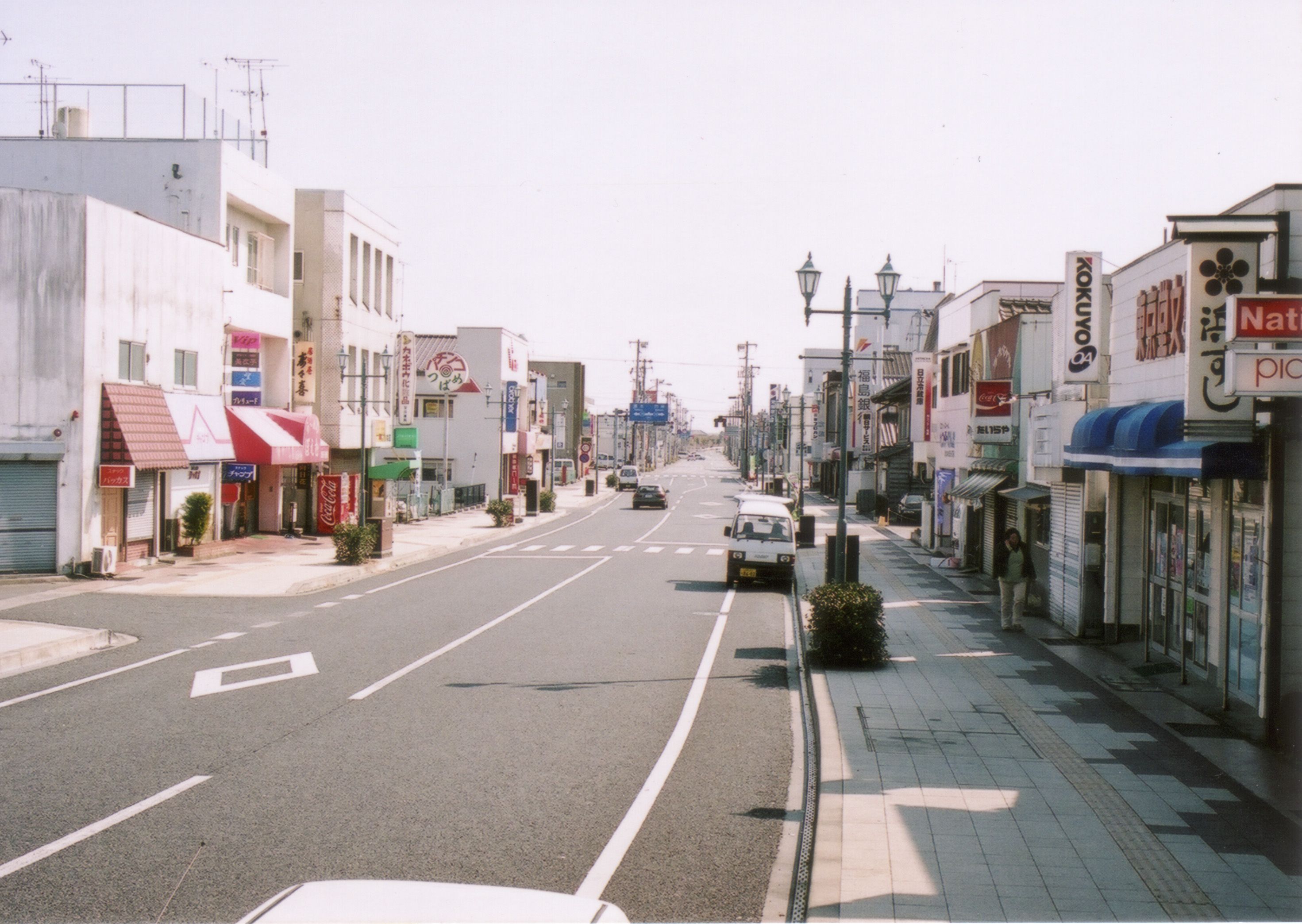 植田パティオ通り〔平成18(2006)年3月、いわき市撮影〕