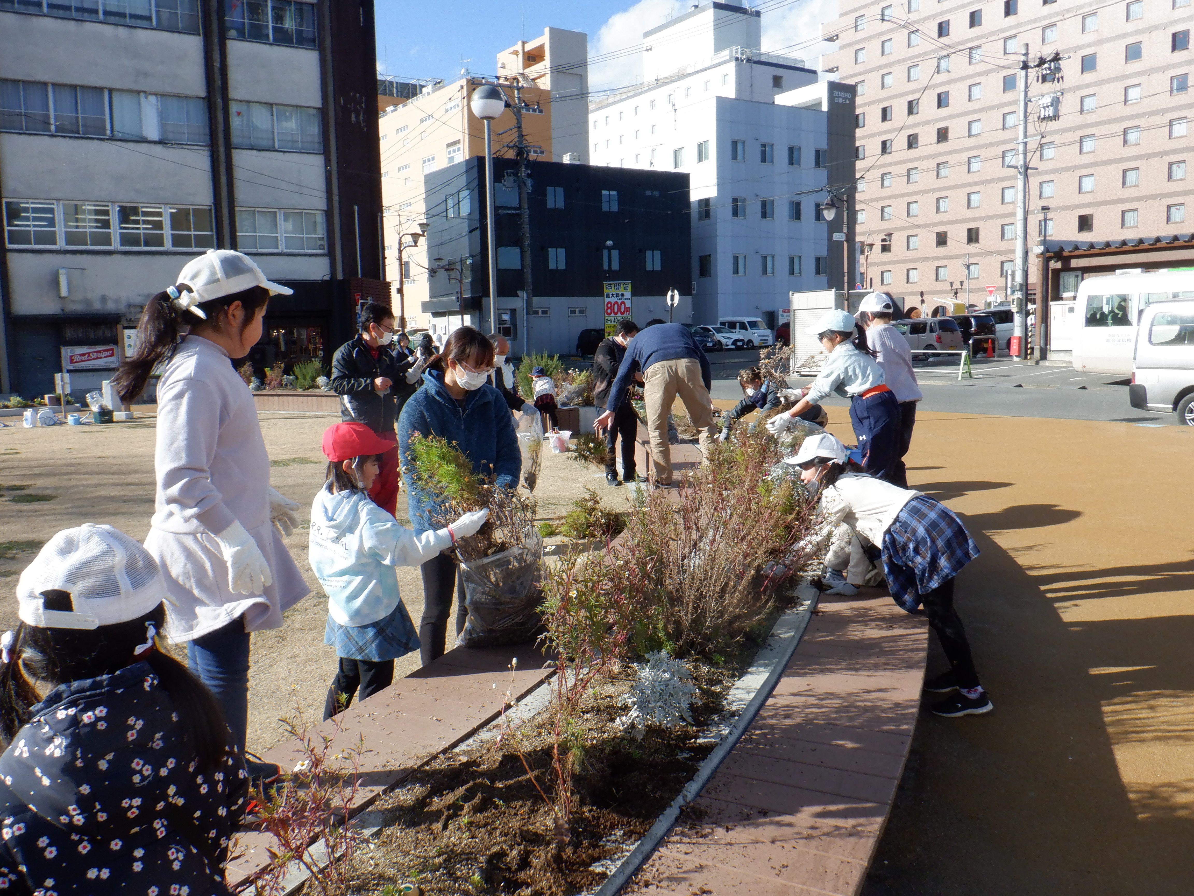 花壇づくり1