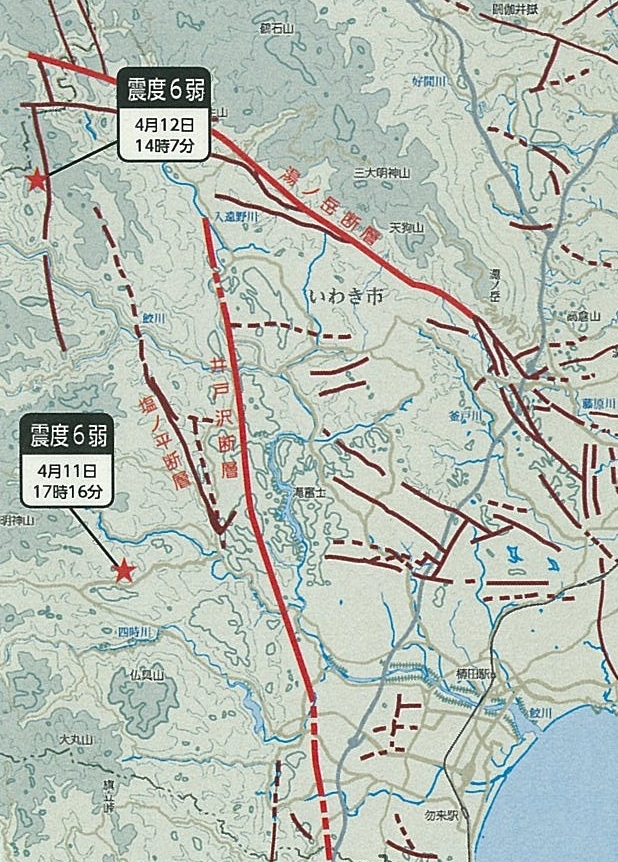 図  内陸直下型の誘発地震