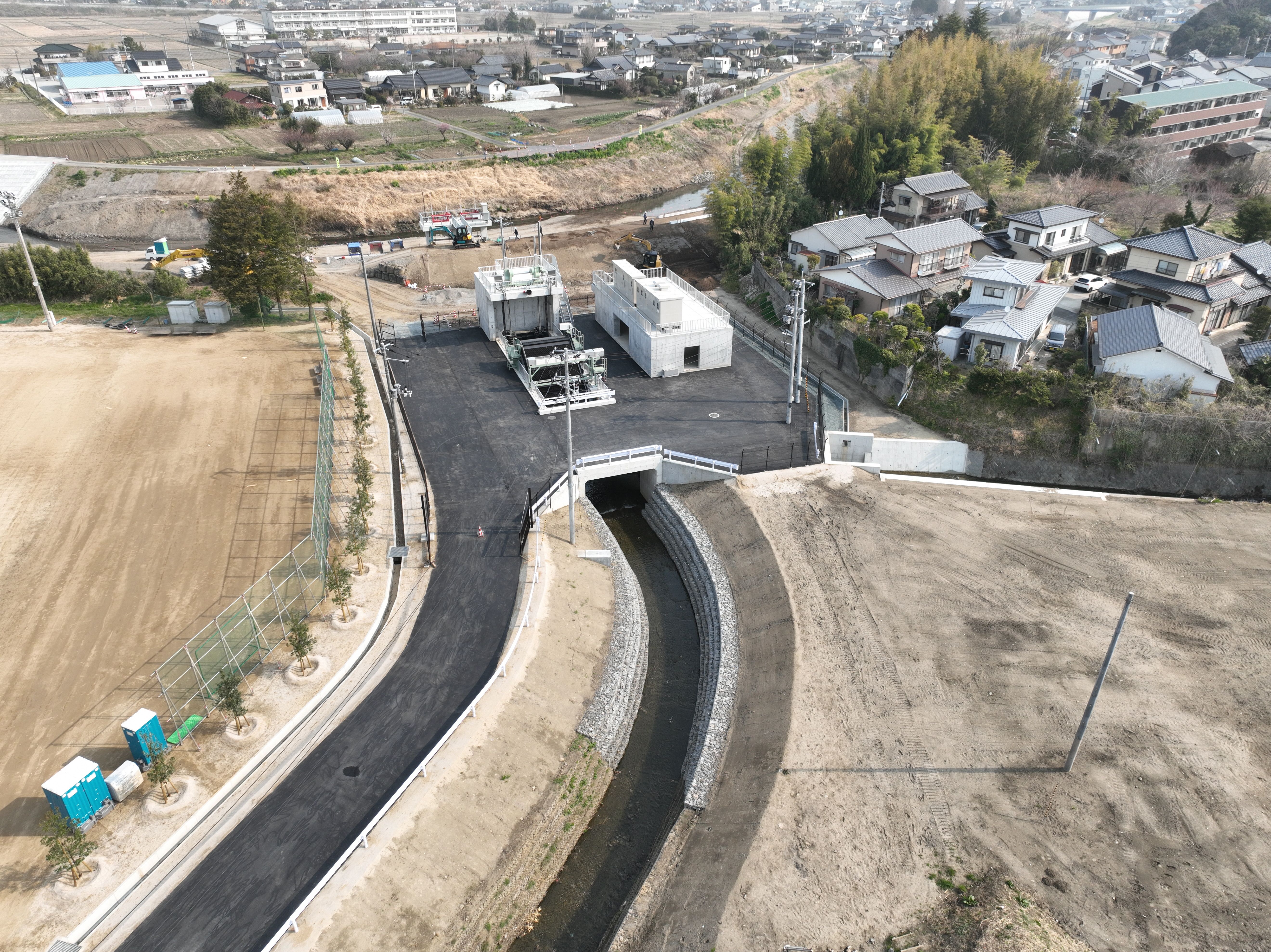 渋井川空撮写真