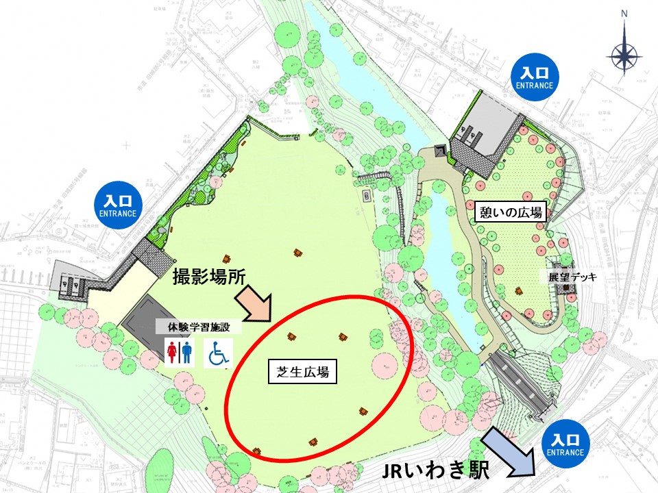 芝生広場 平面図