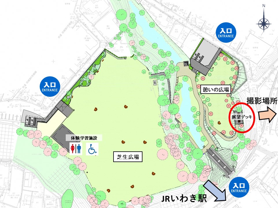 展望デッキ 平面図