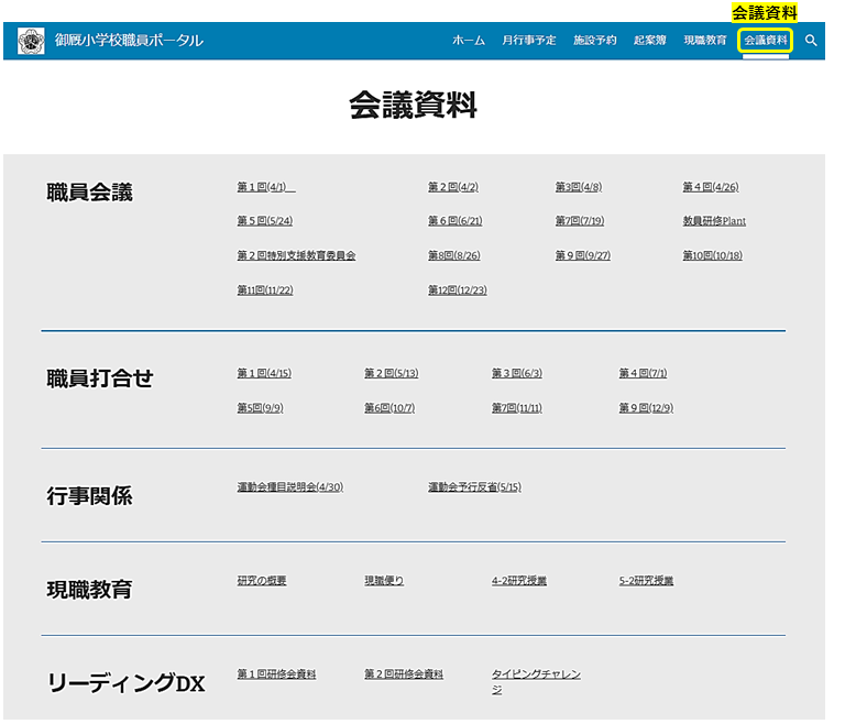 会議資料