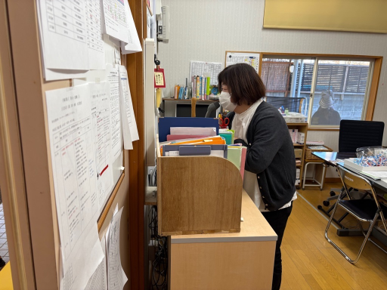 訓練開始の全館放送